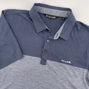 Travis Mathew Mens Polo Shirt L Two Tone Golf‎ Athletic Casual